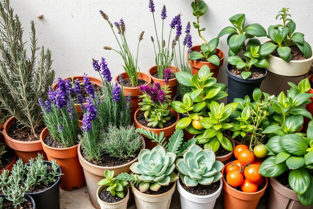 A collection of drought-resistant plants suitable for small space gardening A collection of drought-resistant plants suitable for small space gardening