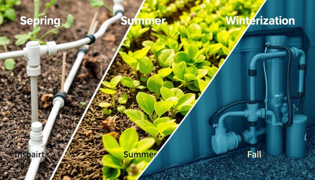 Seasonal maintenance of drip irrigation system Seasonal maintenance of drip irrigation system