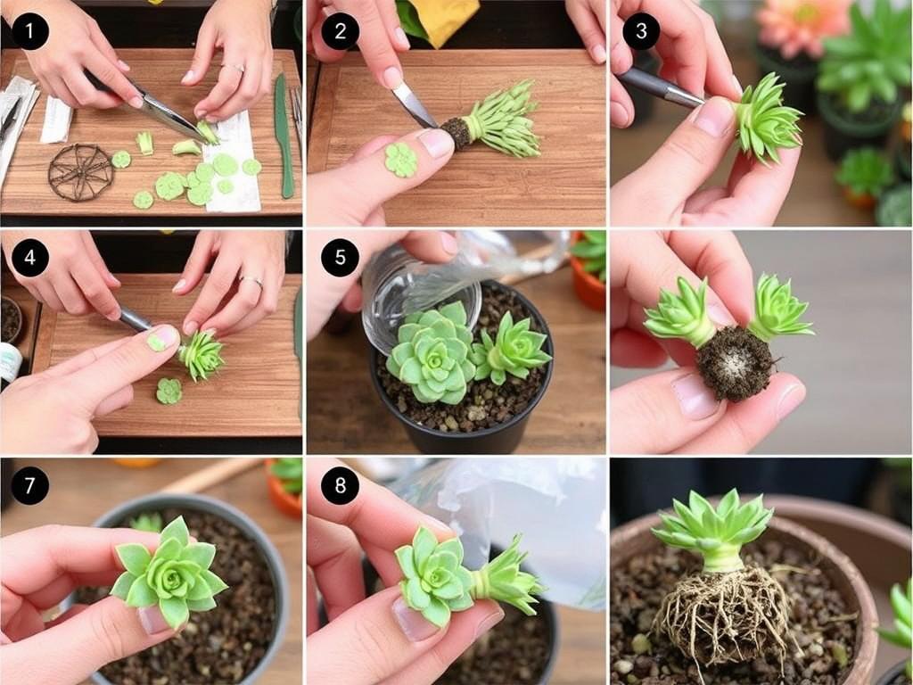 Step-by-step propagation of succulents from cuttings and offsets Step-by-step propagation of succulents from cuttings and offsets