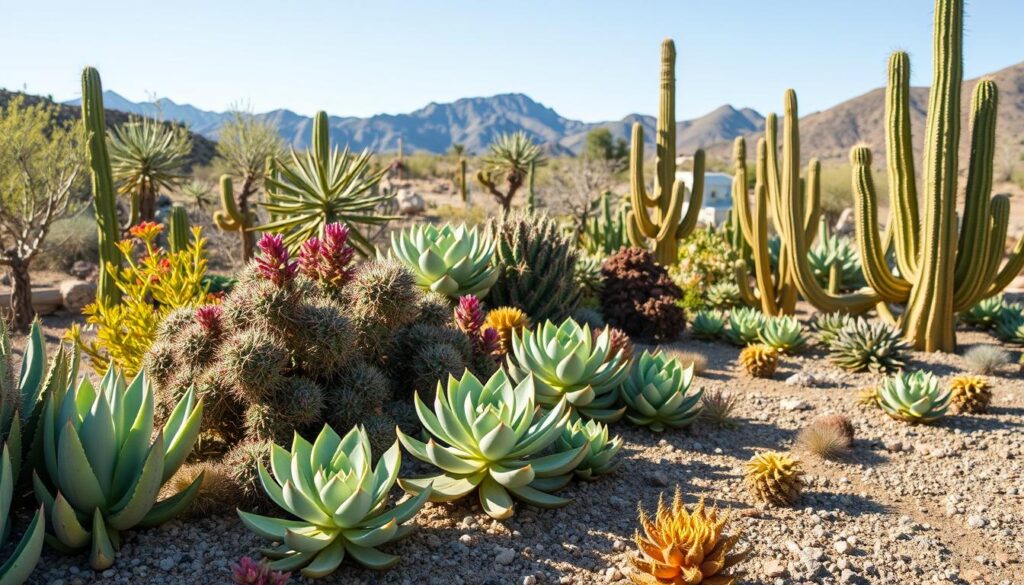 Thriving edible and medicinal succulent garden in a dry climate landscape Thriving edible and medicinal succulent garden in a dry climate landscape